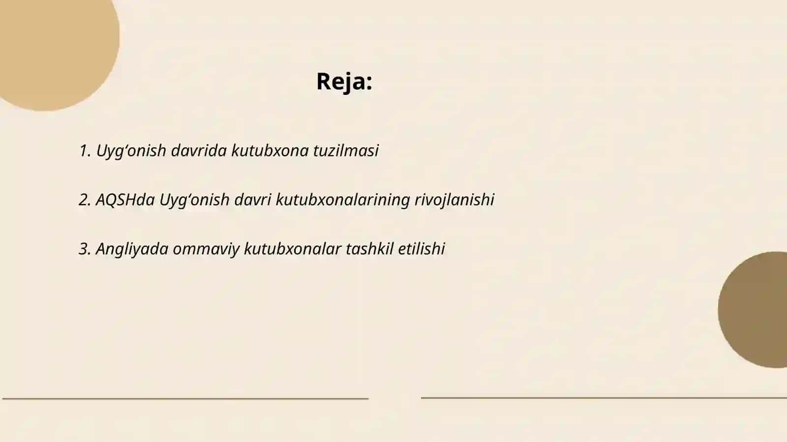 Uygʻonish davrida AQSH va Angliya kutubxonasi 2