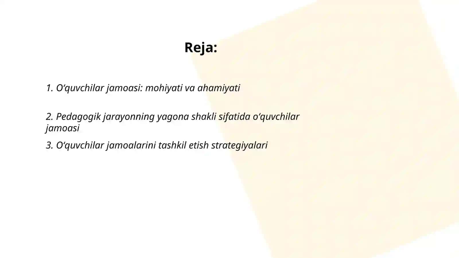 Oʻquvchilar jamoasi- yaxlit pedagogik jarayoning asosiy shakli 2