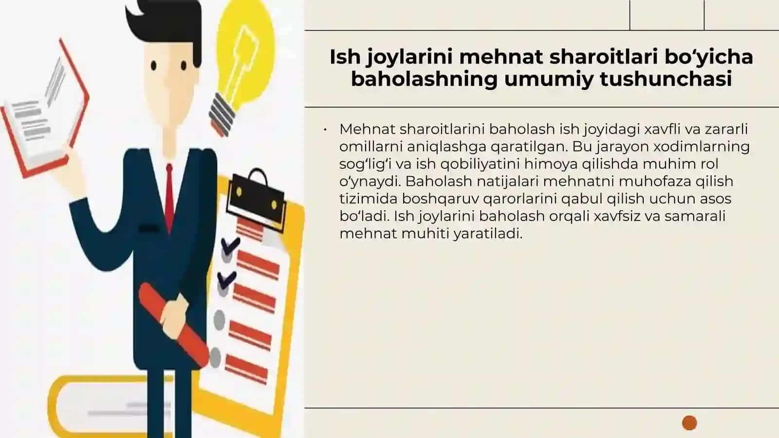 Mehnat sharoitlarini baholash 2