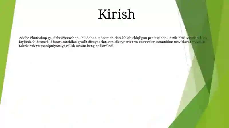 Photoshop Dasturi 2