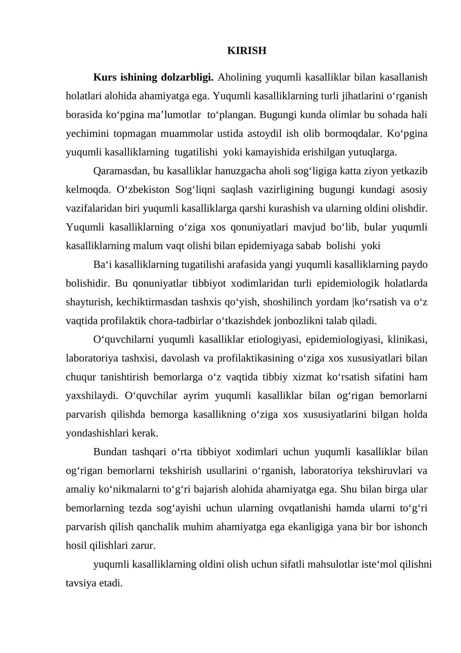 Odam va hayvonlar uchun umumiy bo’lgan yuqumli kasalliklar 2