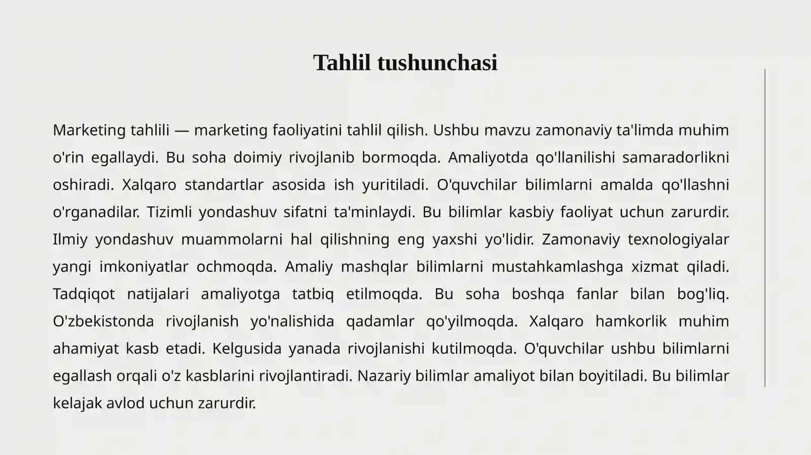 MARKETING TAHLILI 2