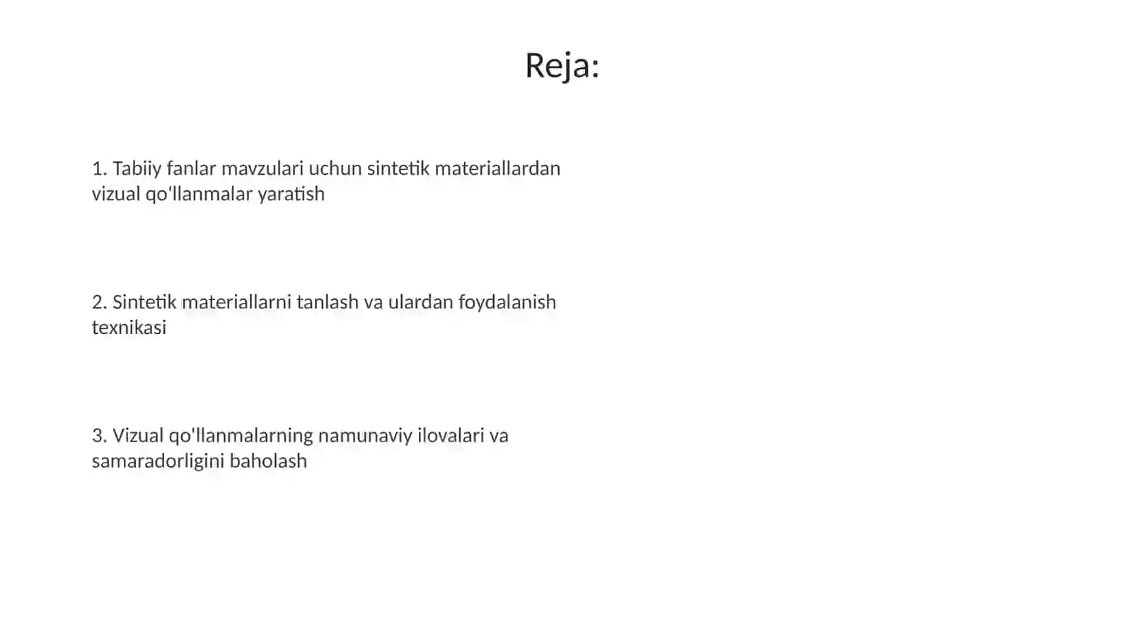 Tabiatshunoslik fanidan suniy materiallardan qurollar tayyorlash 2