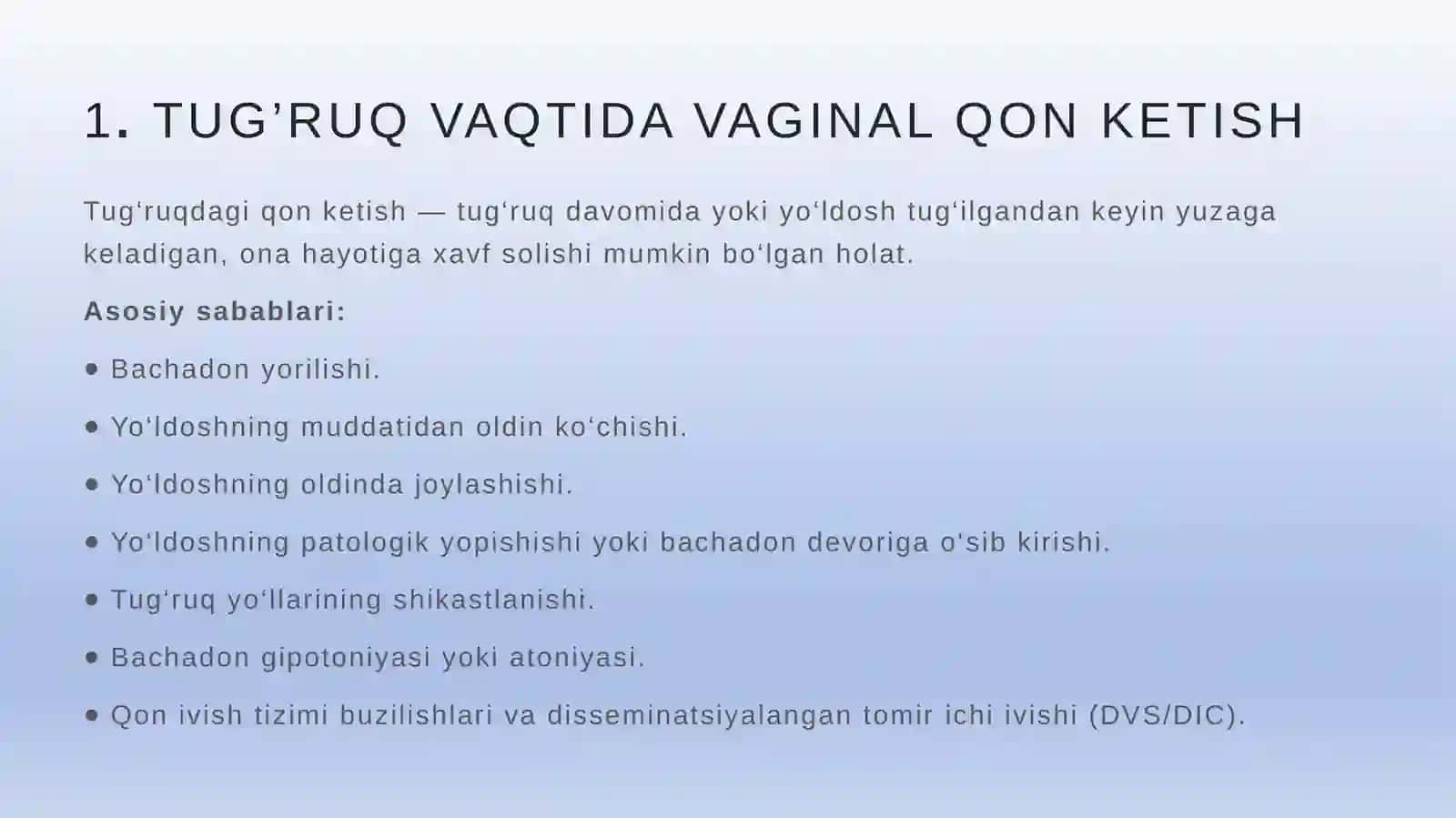 Akusherlik operatsiyalari va chaqaloq reanimatsiyasi 2