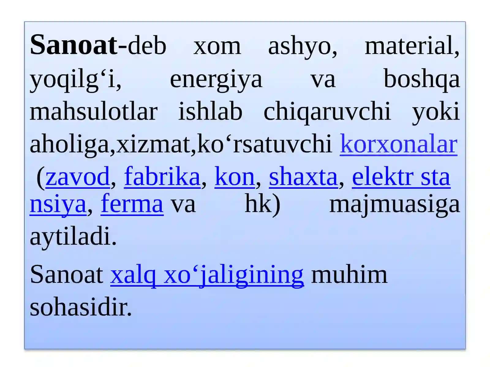 O‘zbekistonsanoativauningtarmoqlar tarkibi 2
