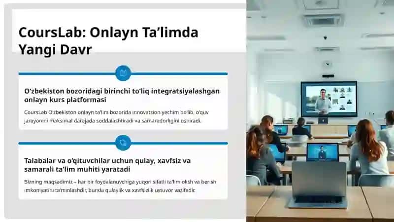 CoursLab Dasturlari va Uning Imkoniyatlari 2