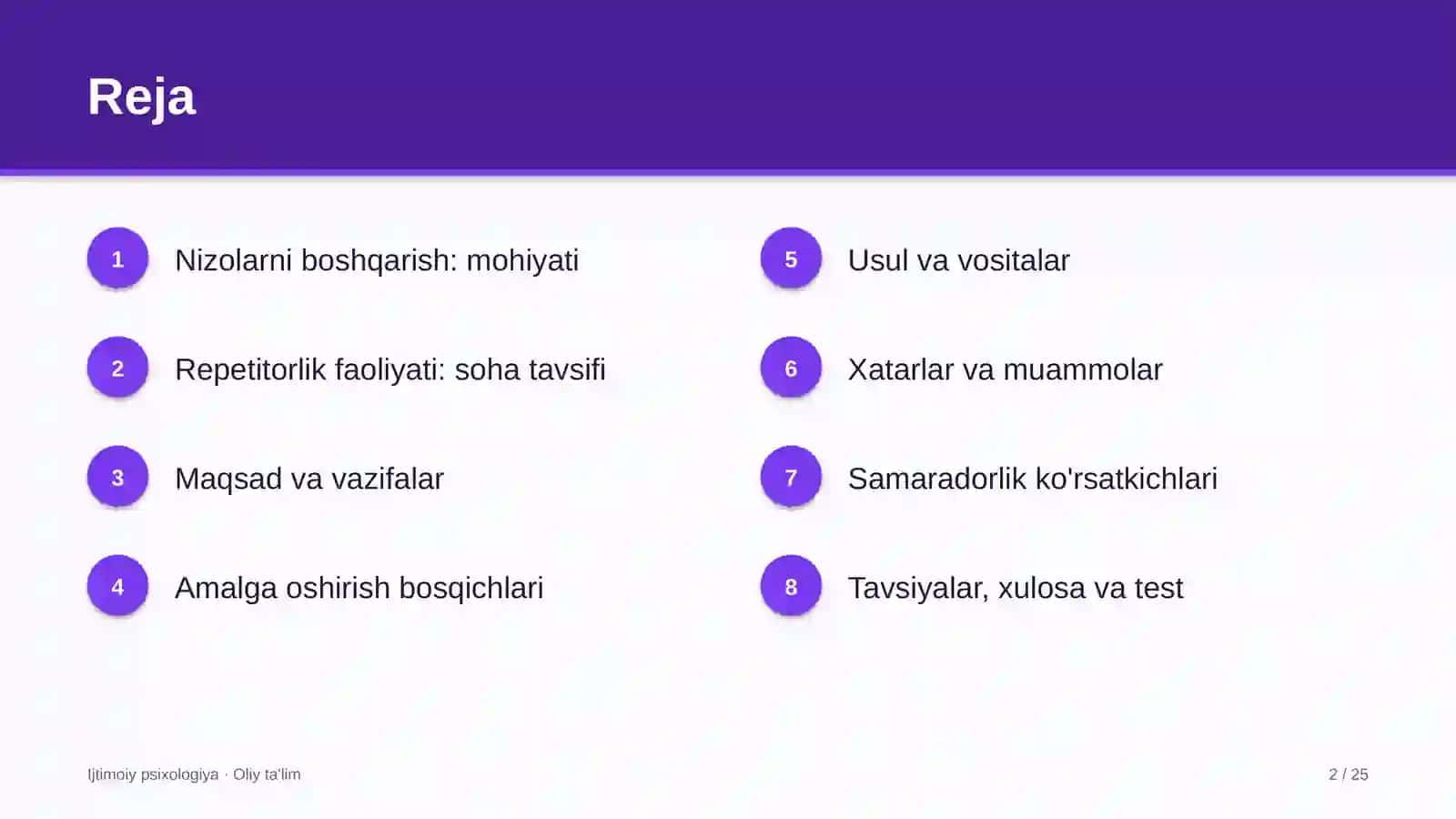 Repetitorlik faoliyatida nizolarni boshqarish 2
