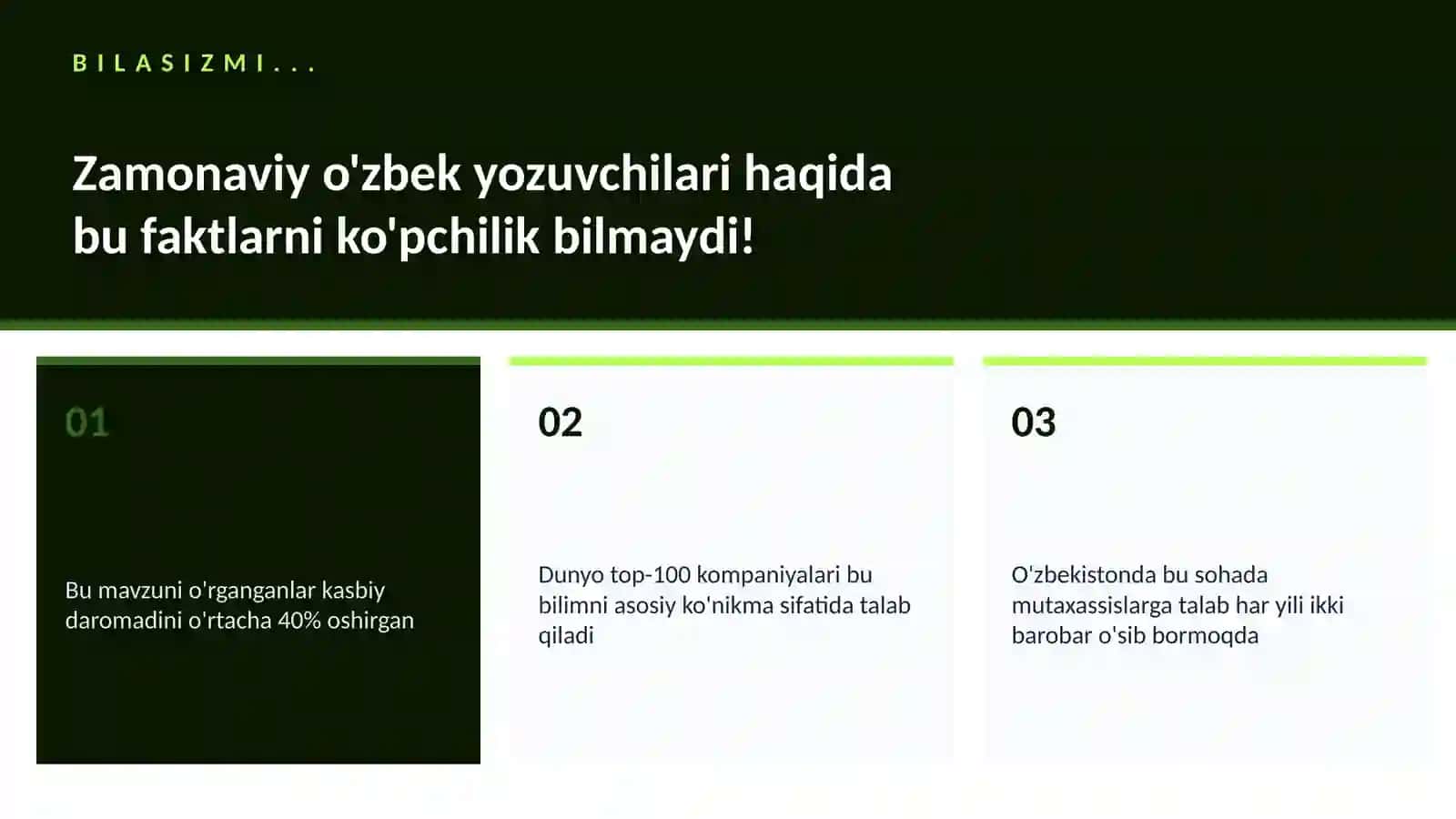 Zamonaviy o'zbek yozuvchilari 2