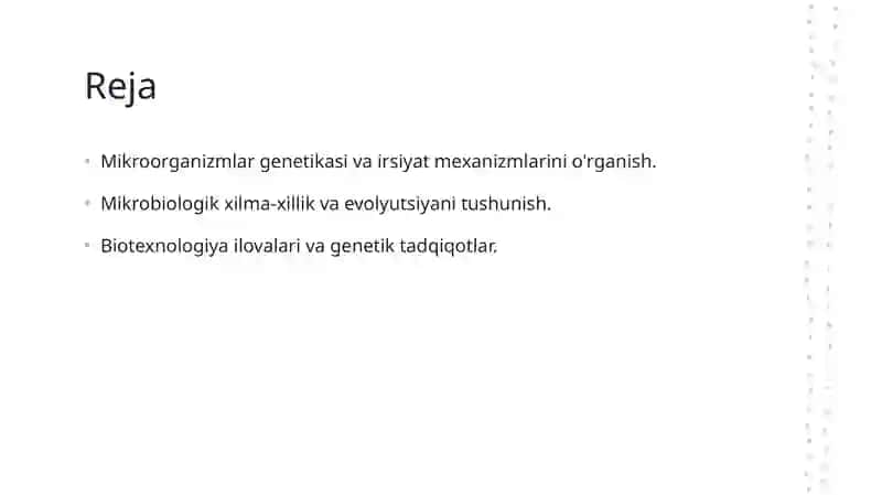 Mikroorganizmlar irsiyati 2