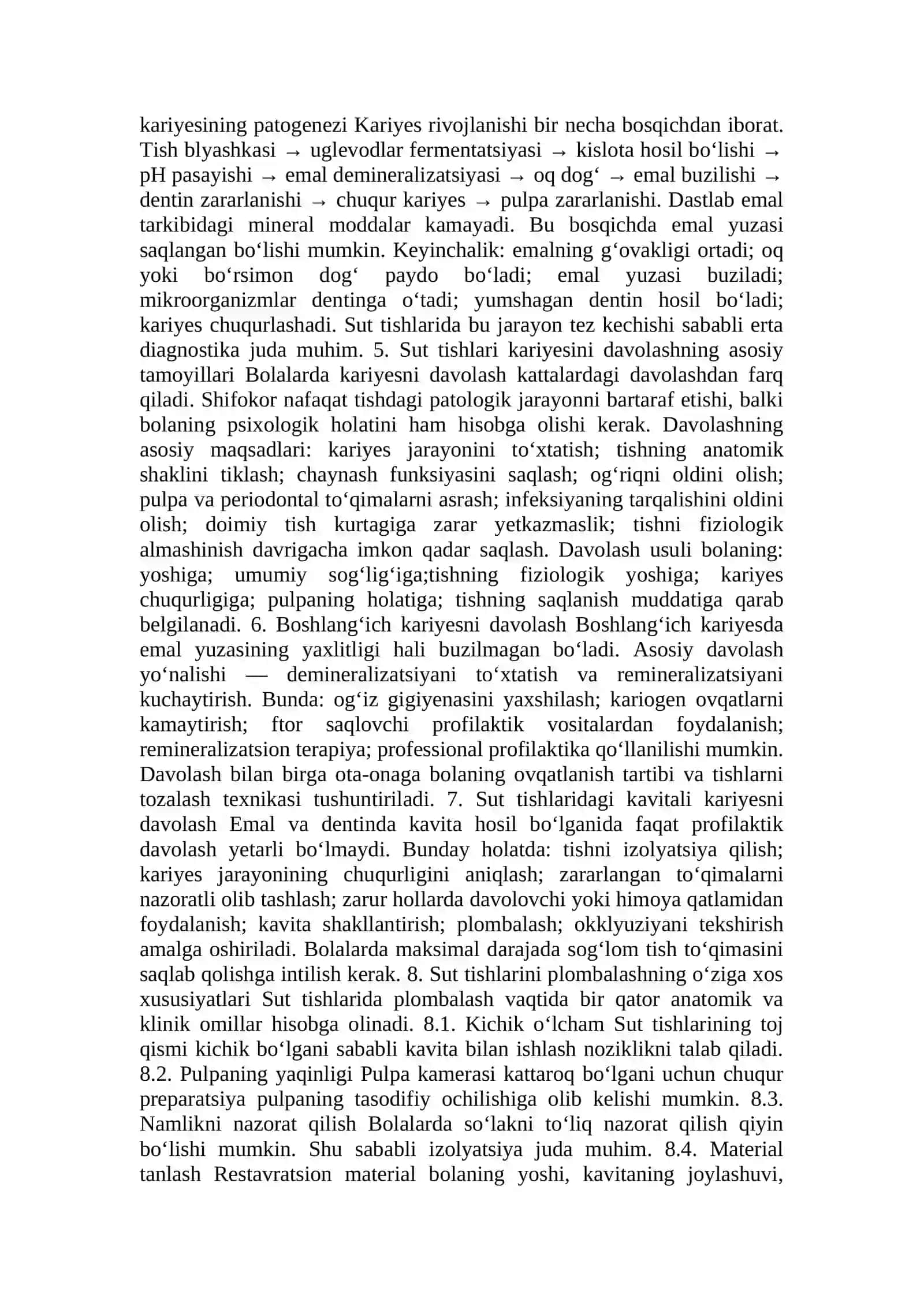 Sut Tishlari Kariyesi - Davolash va Bartaraf etish 2