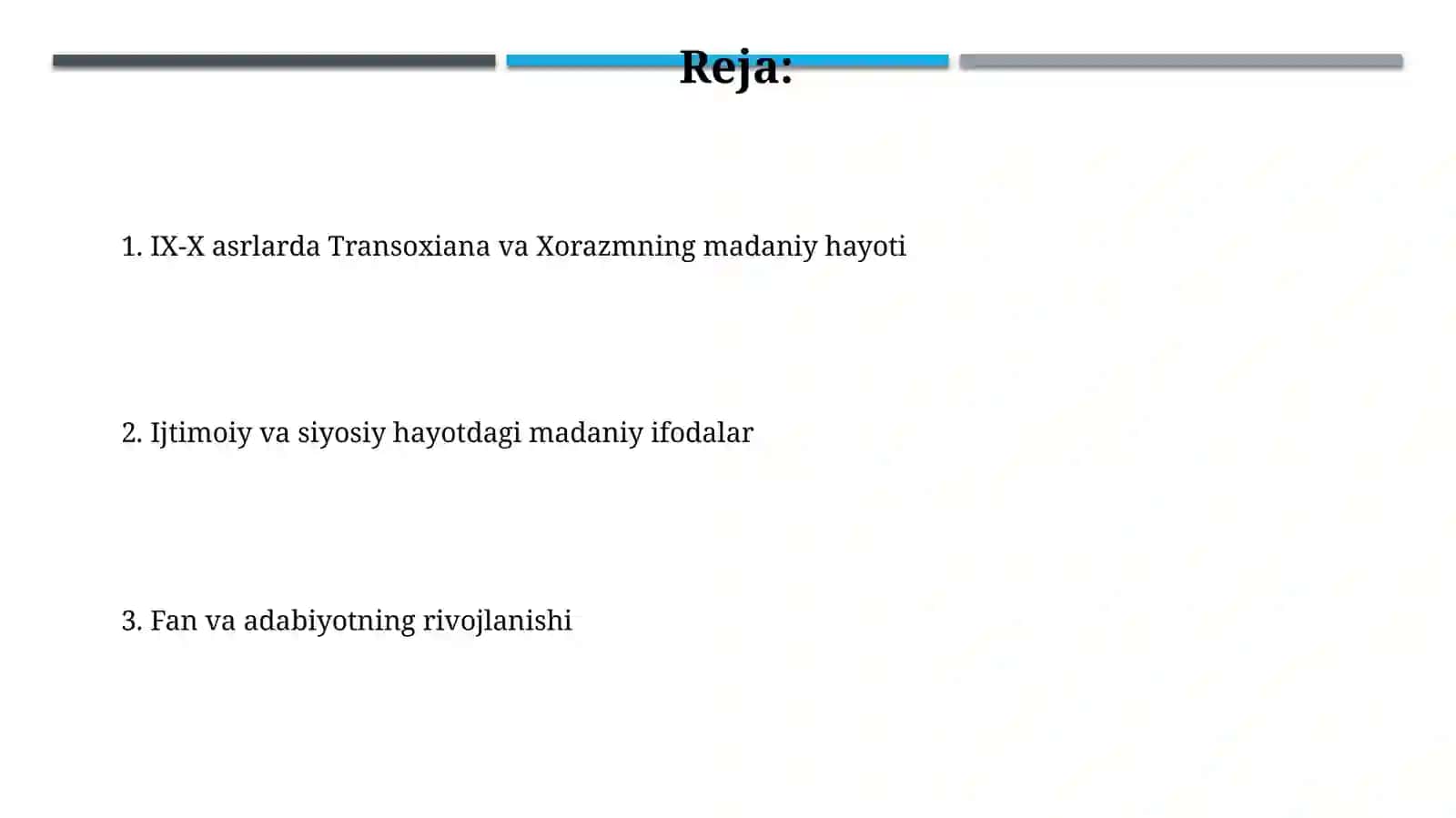 IX- X asrlarda Movaraunnahrda va Xurosondamadaniyhayot 2