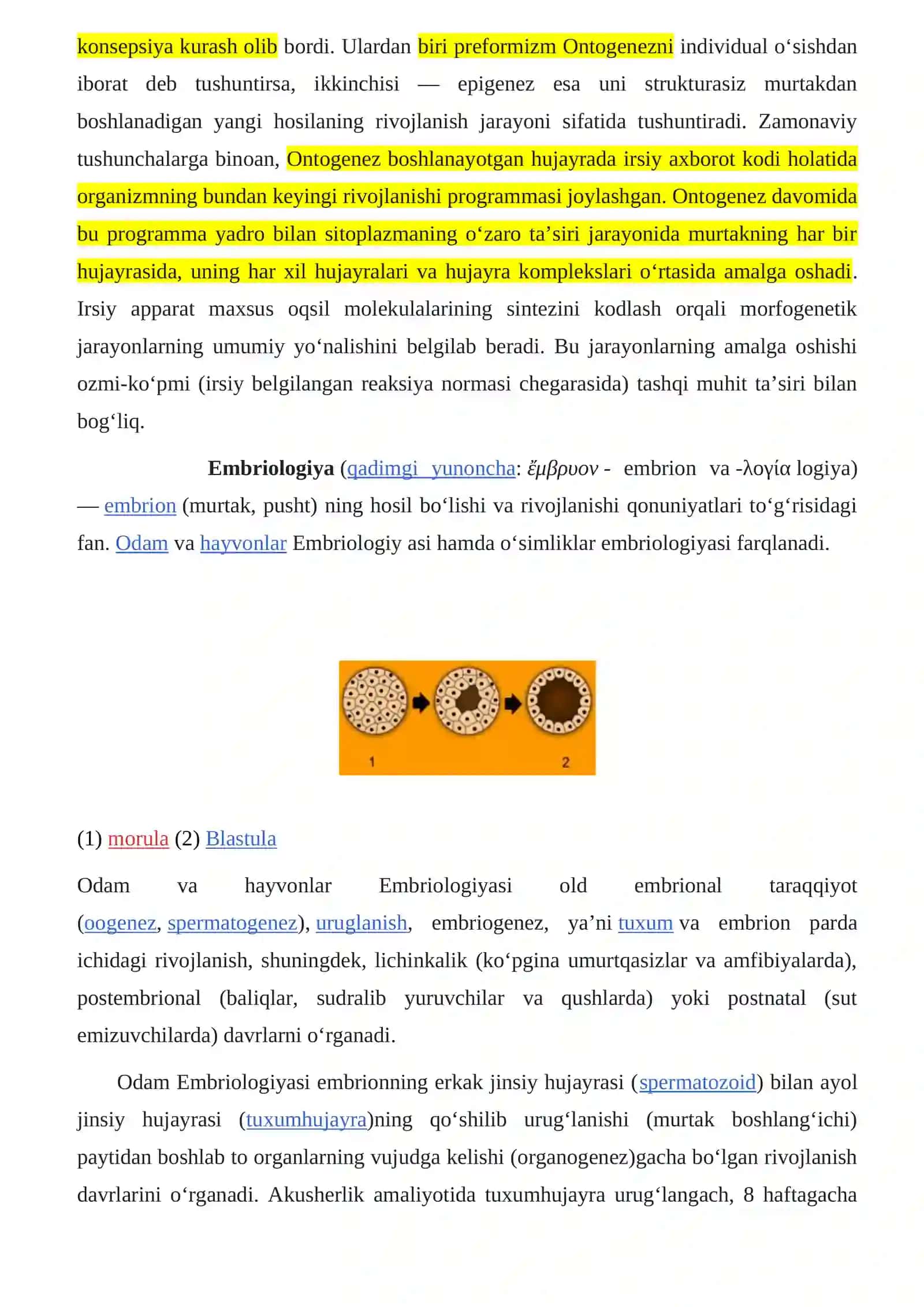 Ontogenez nazariyasi va salomatlik 2