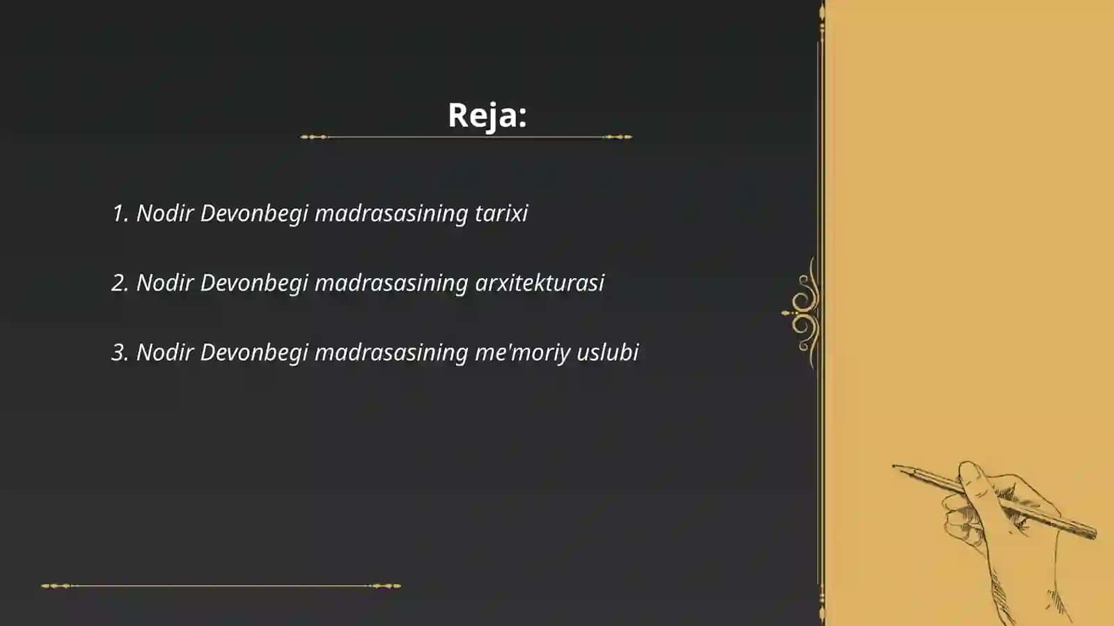 Nodir Devonbegi madrasasi 2