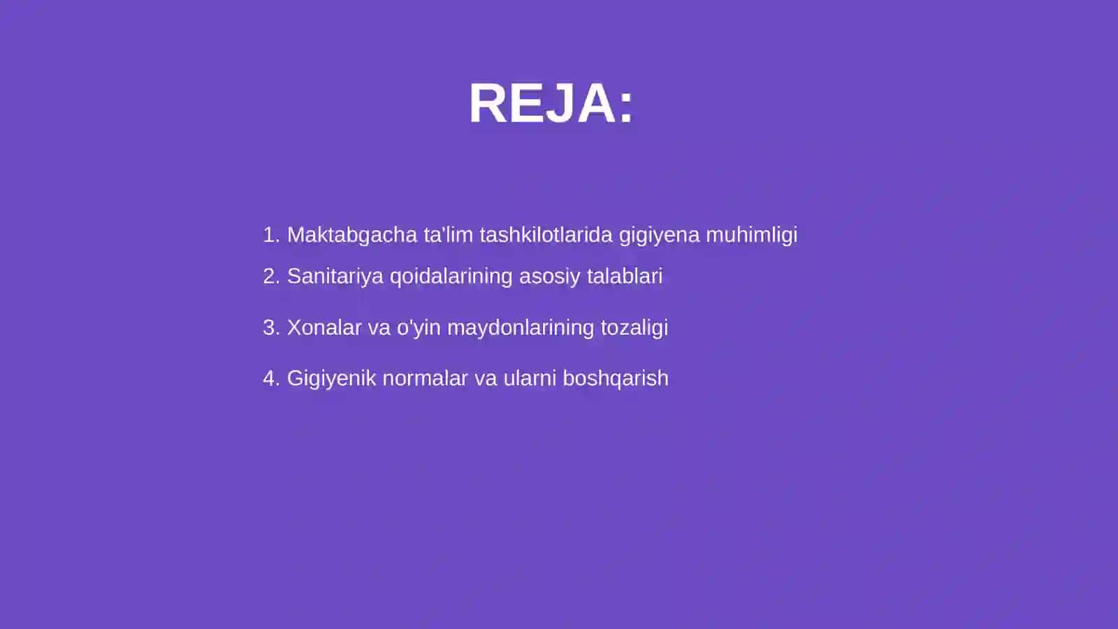Maktabgacha ta'lim tashkilotlarida sanitary gigeyena qoidalari 2