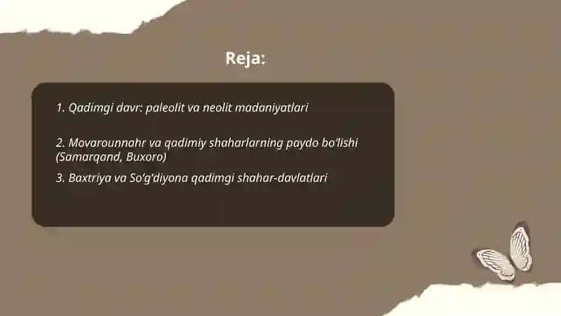 Oʻzbekiston tarixi 2