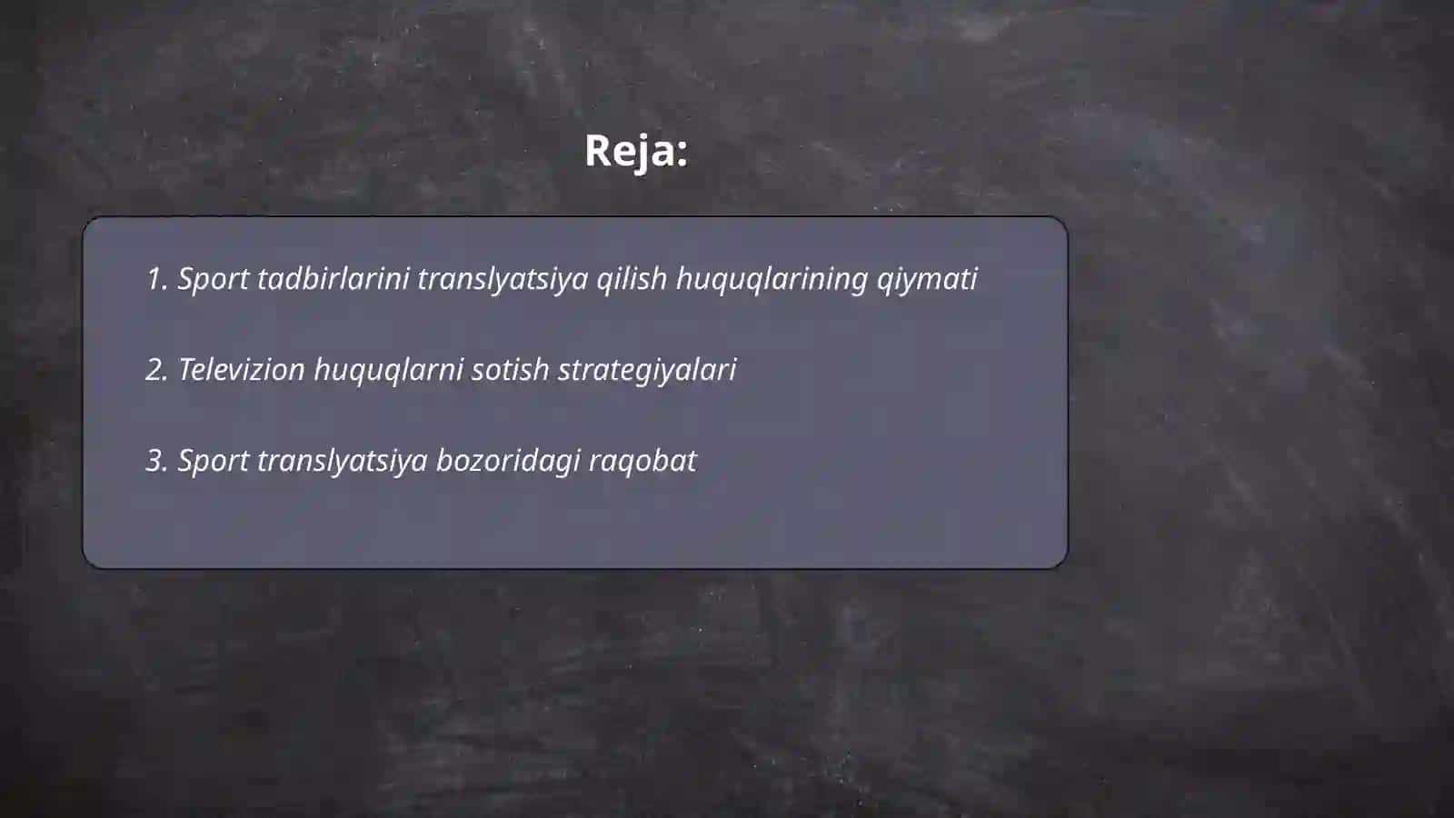 Sport tadbirlarini translyatsiya qilish huquqlarining qiymati 2
