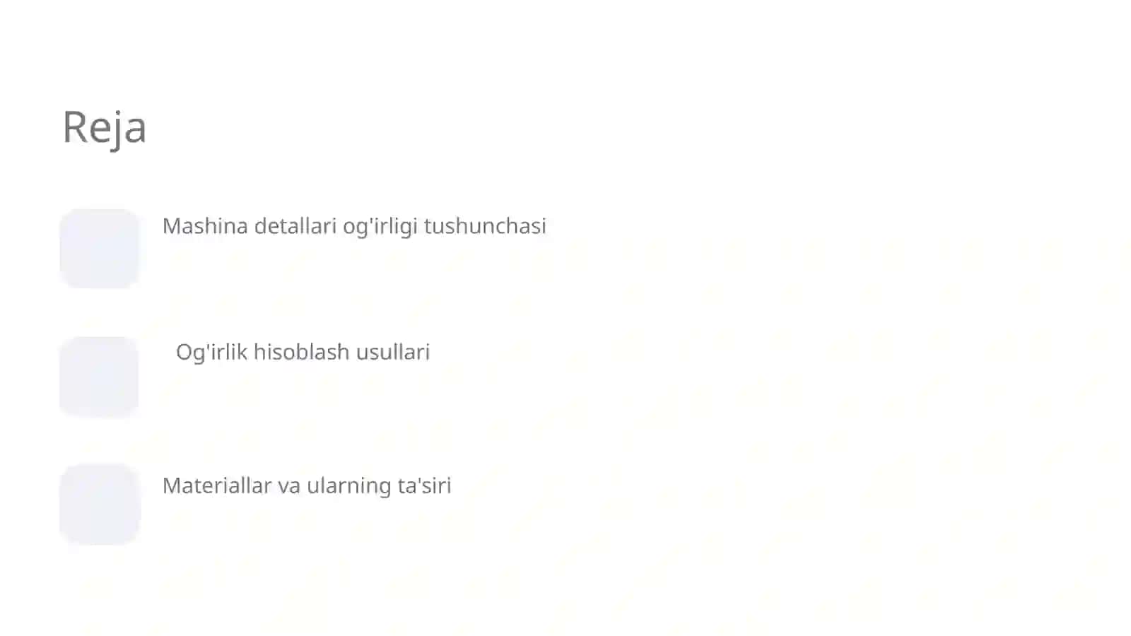 Mashina detallari oğirligini amaliy hisoblash 2