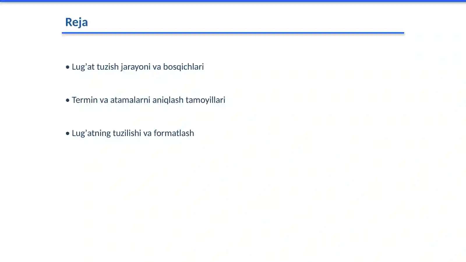 Lugʼat tuzish tamoyillari 2
