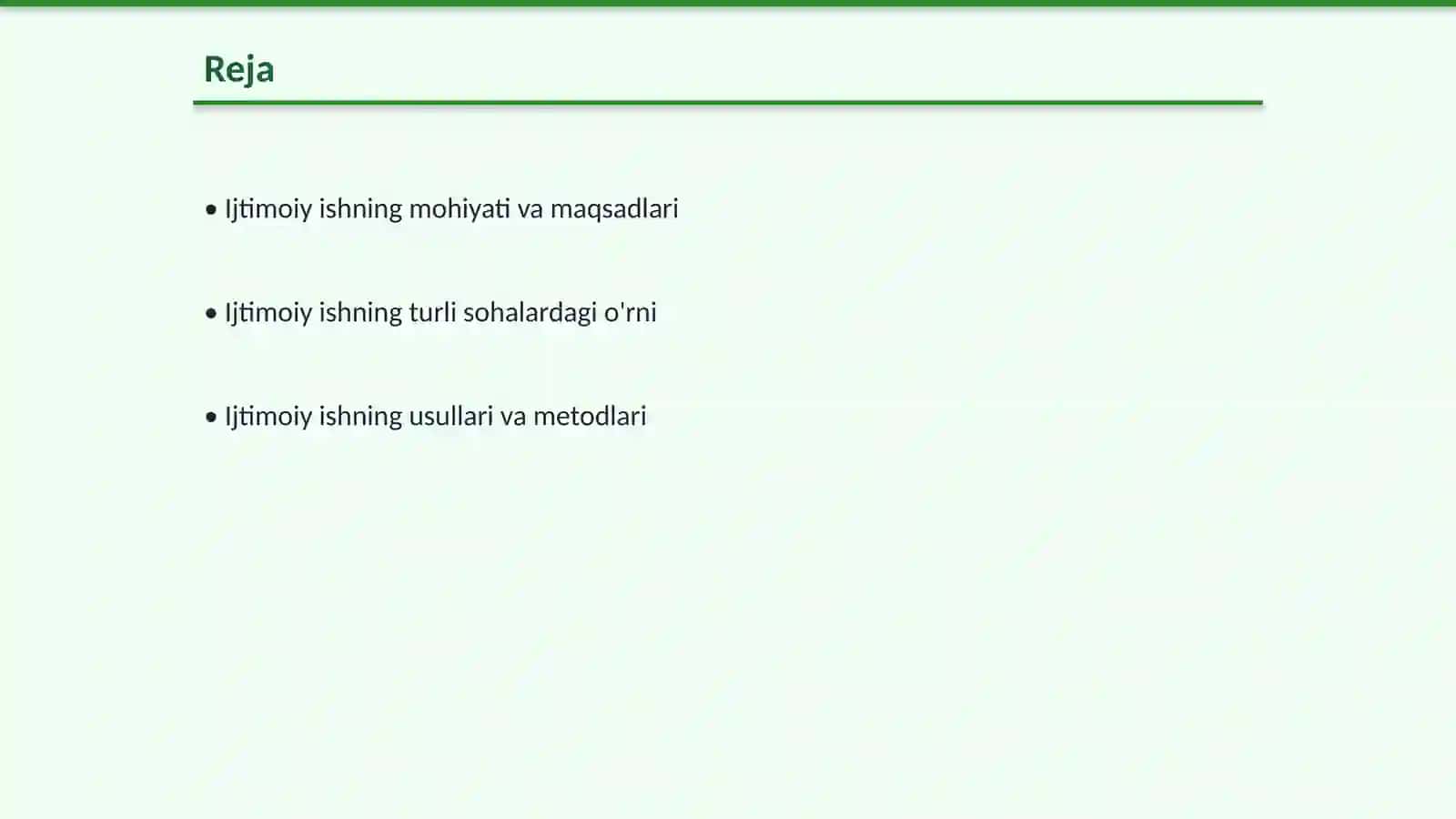 Ijtimoiy ishning turli sohalarida 2