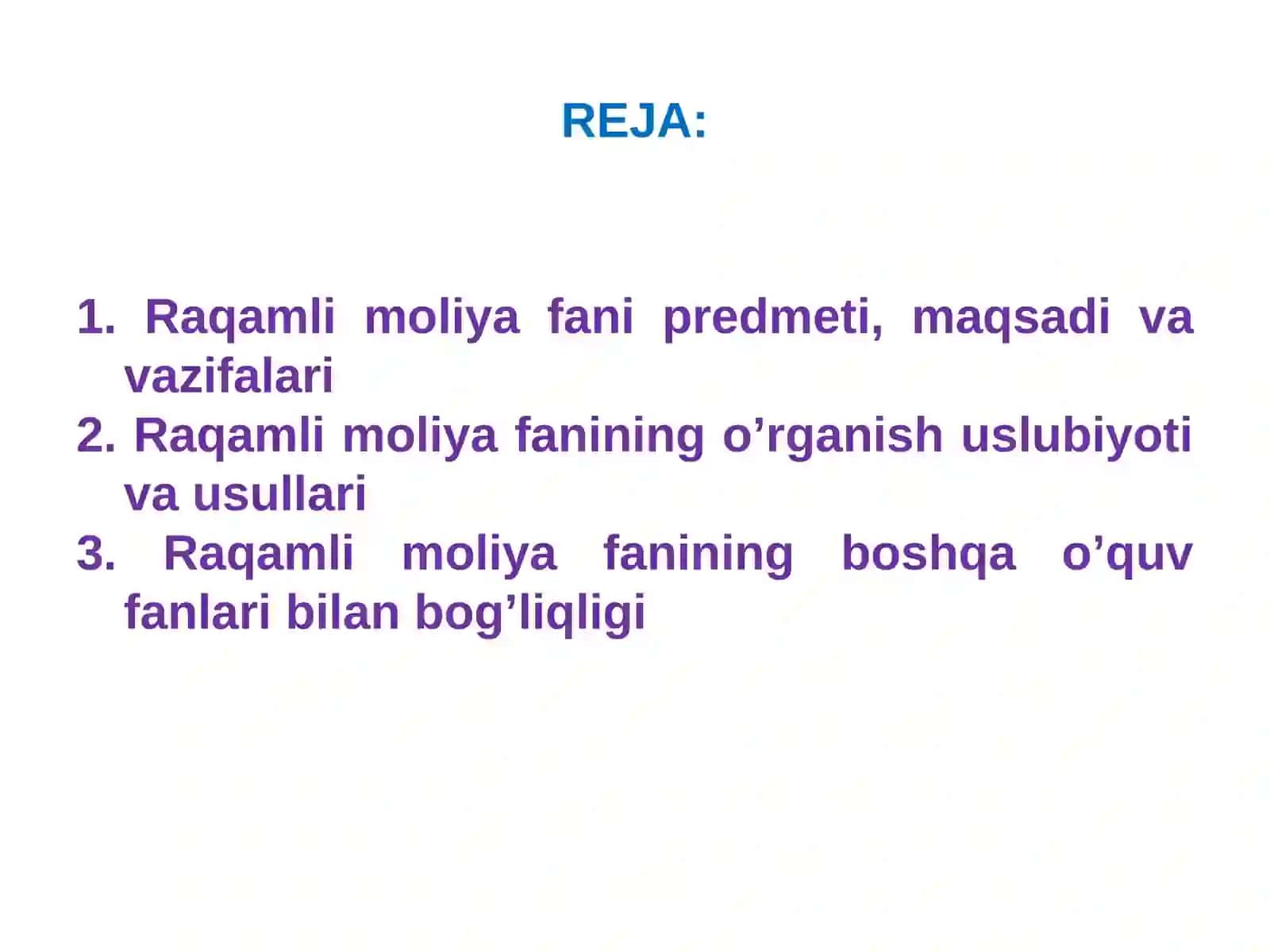 Raqamli moliya 2