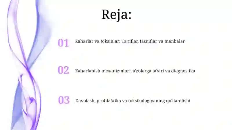 Zaharlar va toksinlar 2