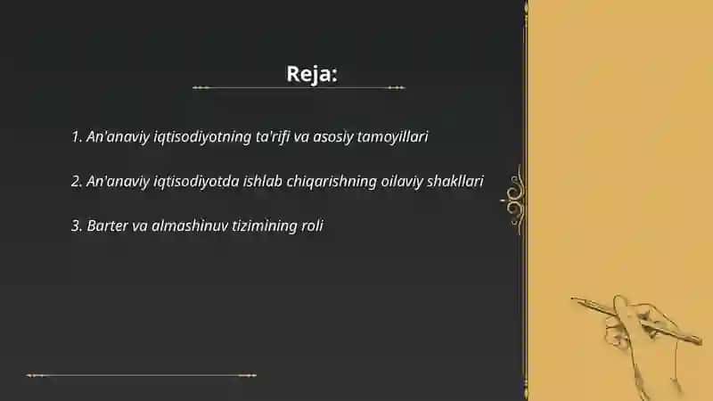 Ananaviy iqtisodiyot 2
