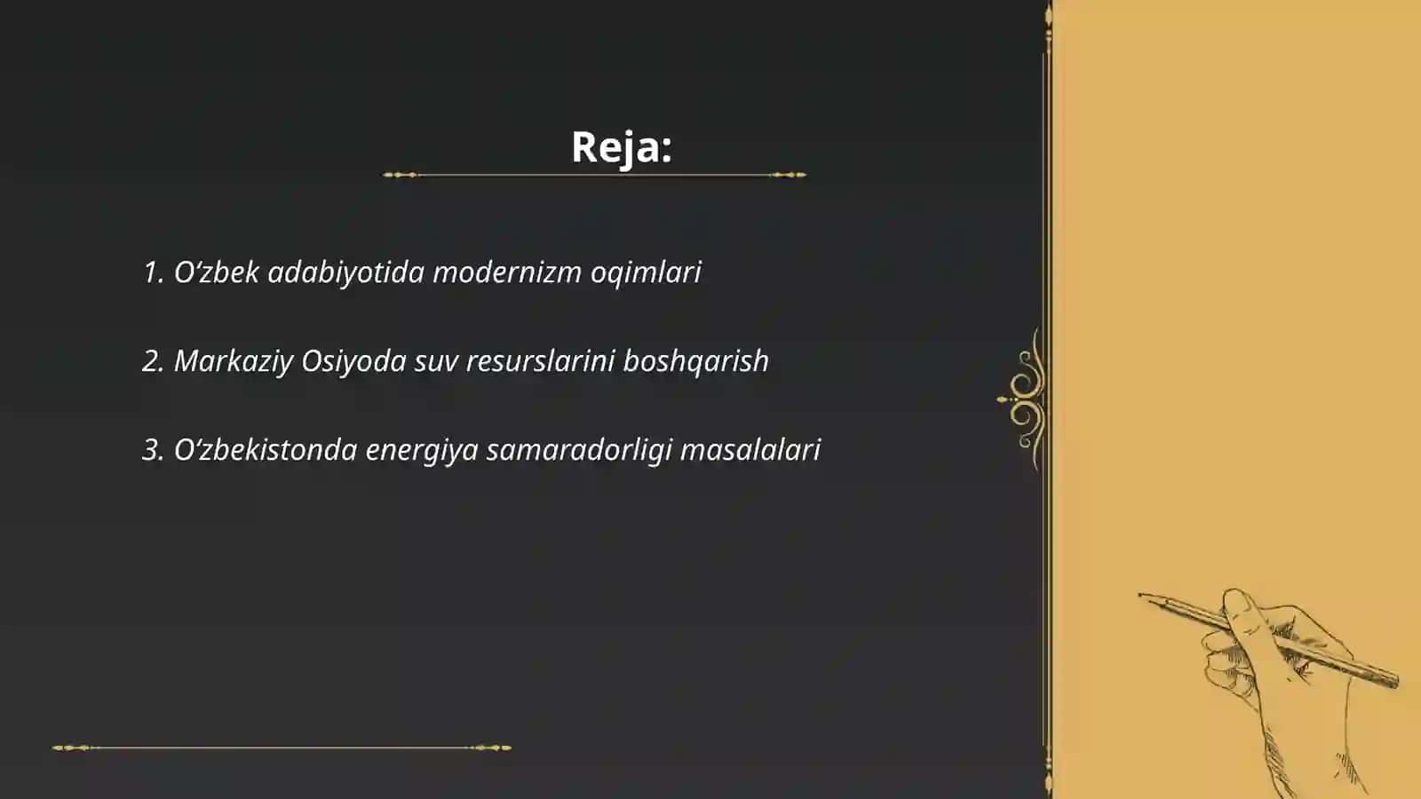 O‘zbek adabiyotida modernizm oqimlari 2