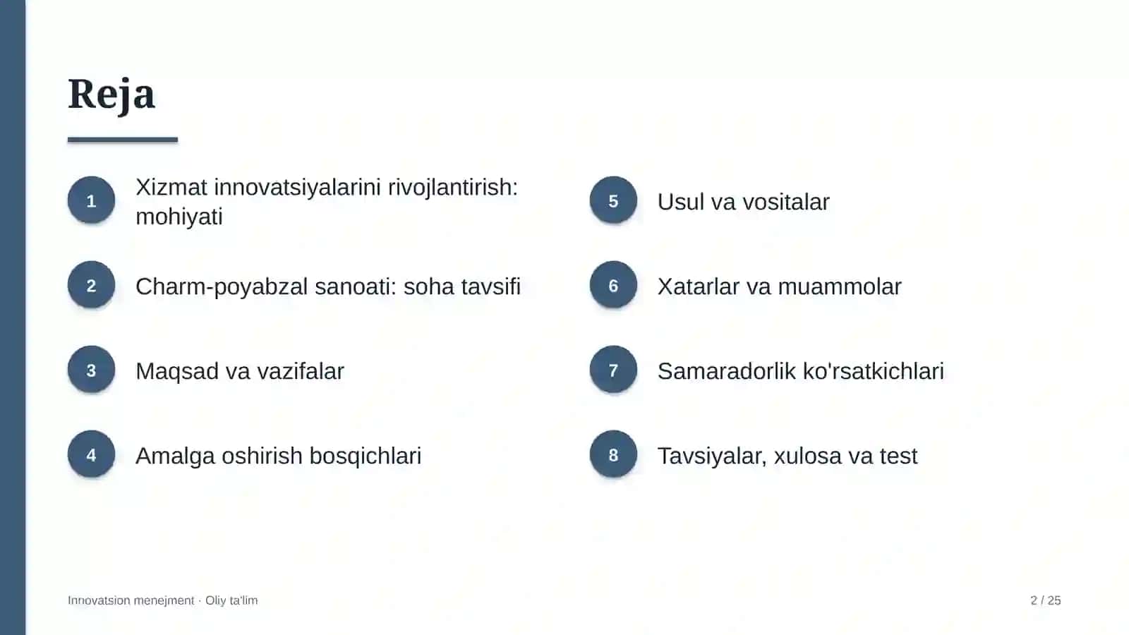 Charm-poyabzal sanoatida xizmat innovatsiyalarini rivojlantirish 2