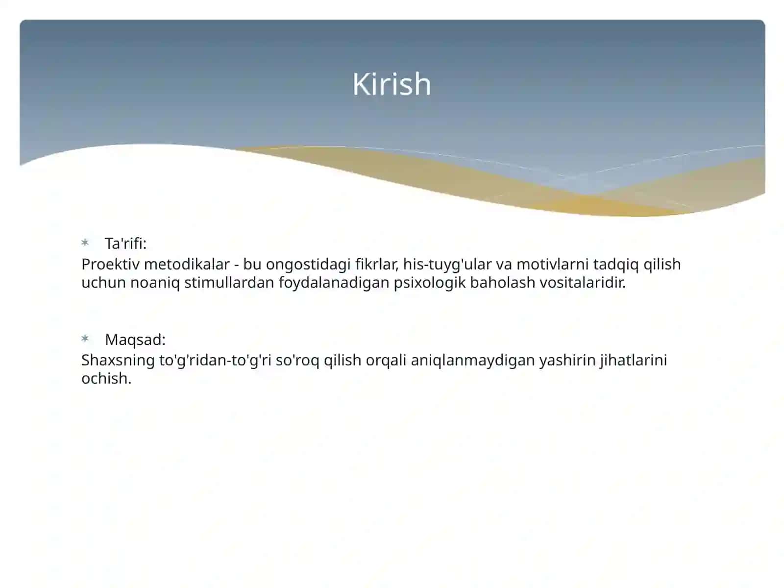 Psixologiyada proyektiv usullar 2