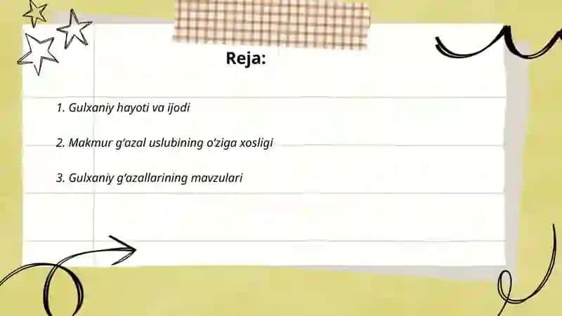 Gulxaniy, Maxmur gʻazallari asarlari matni ustida ishlash 2