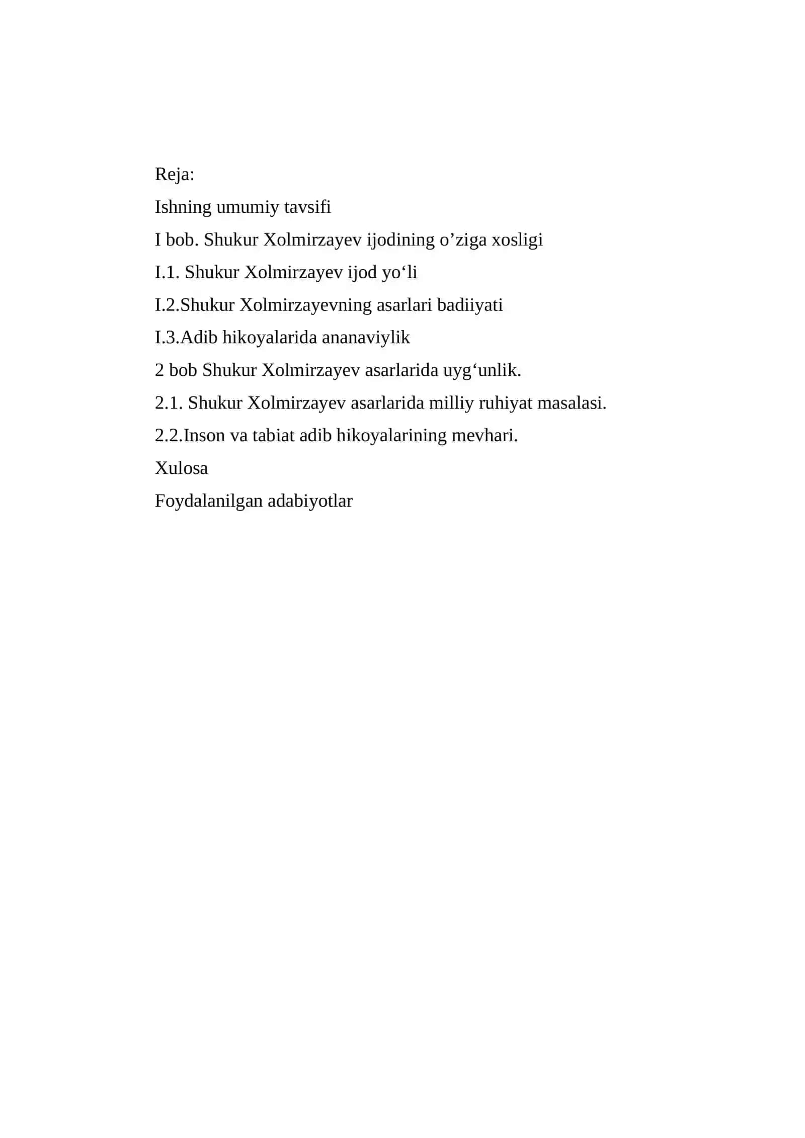Shukur Xolmirzayev – mohir hikoyanavis 2