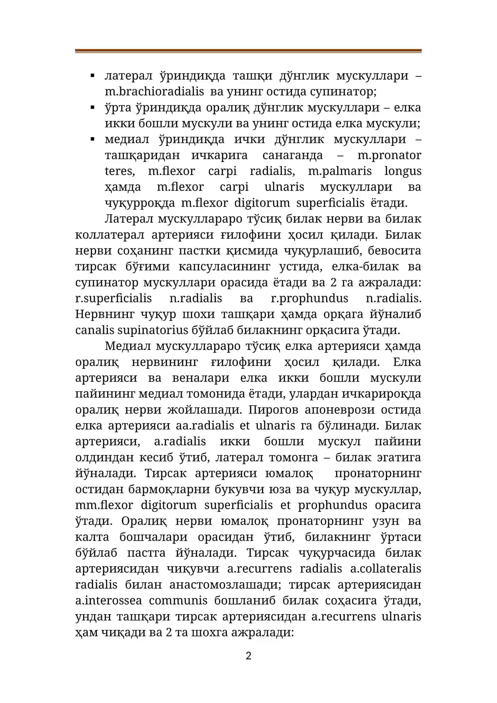 Тирсак соҳаси (region cubiti) 2