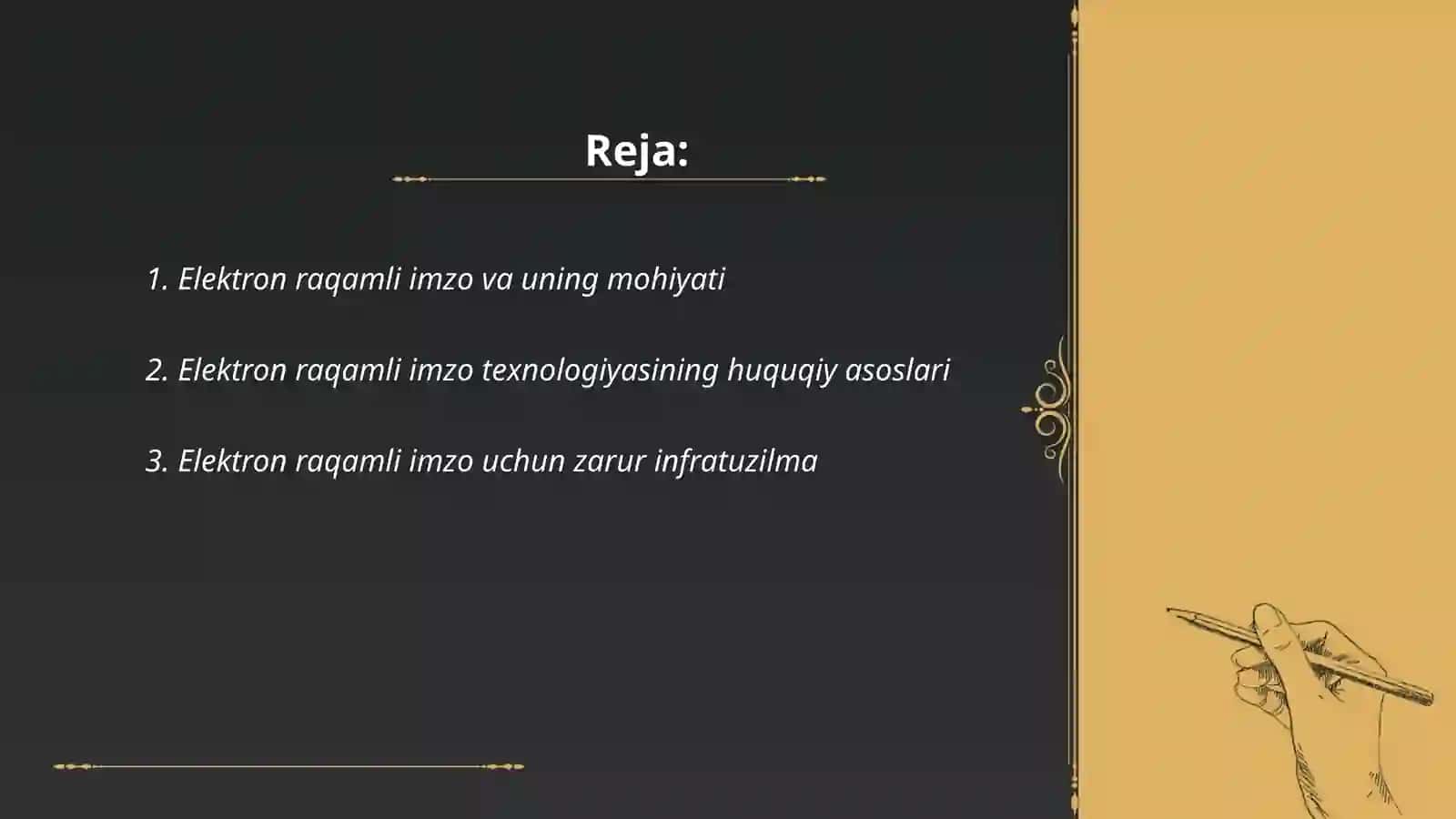 Elektron raqamli imzo va uni respublikamizda tadbiq qilish xolati 2