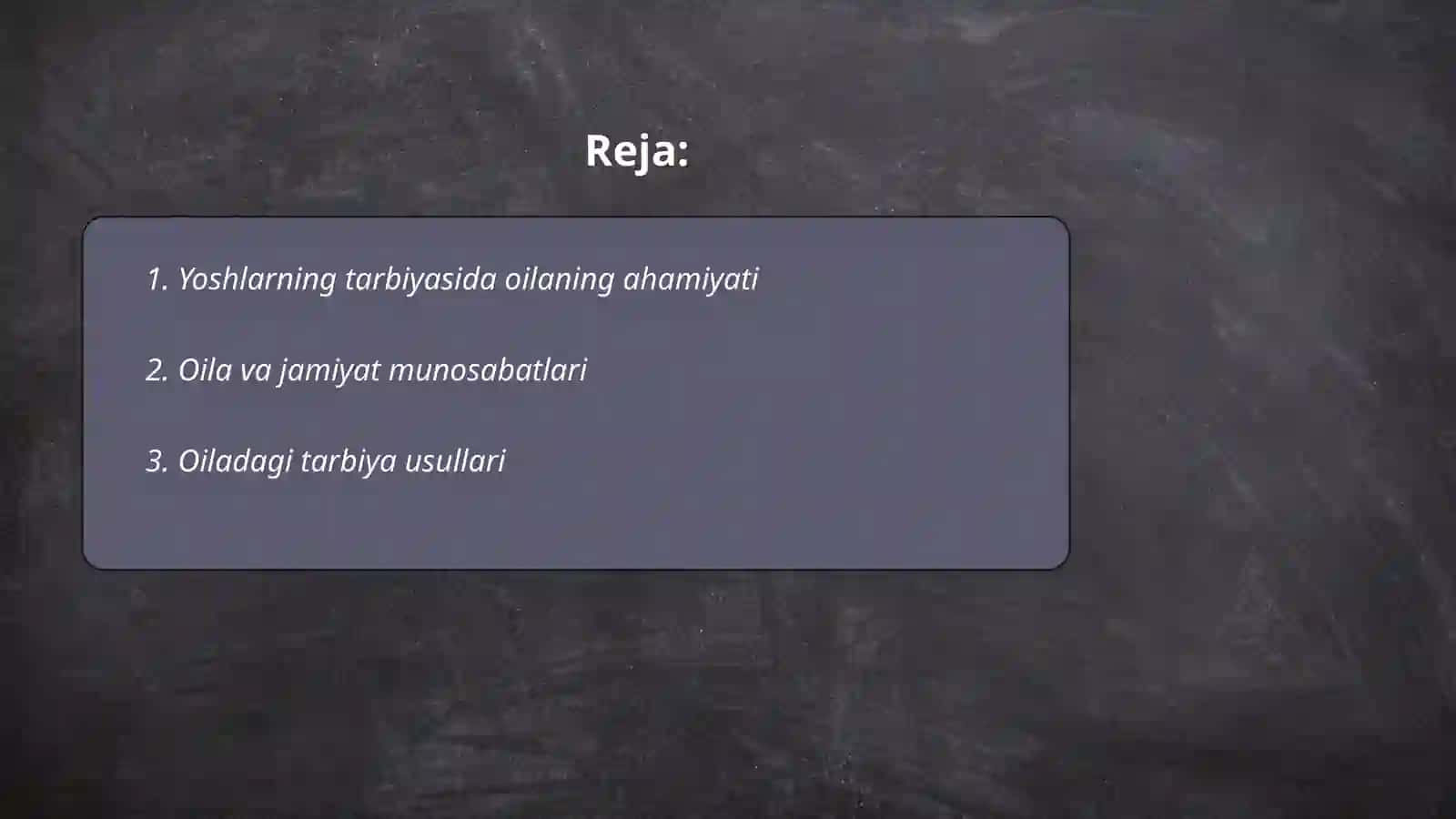 Yosh avlod tarbiyasida oilani urni haqida mutafakkir talimoti 2