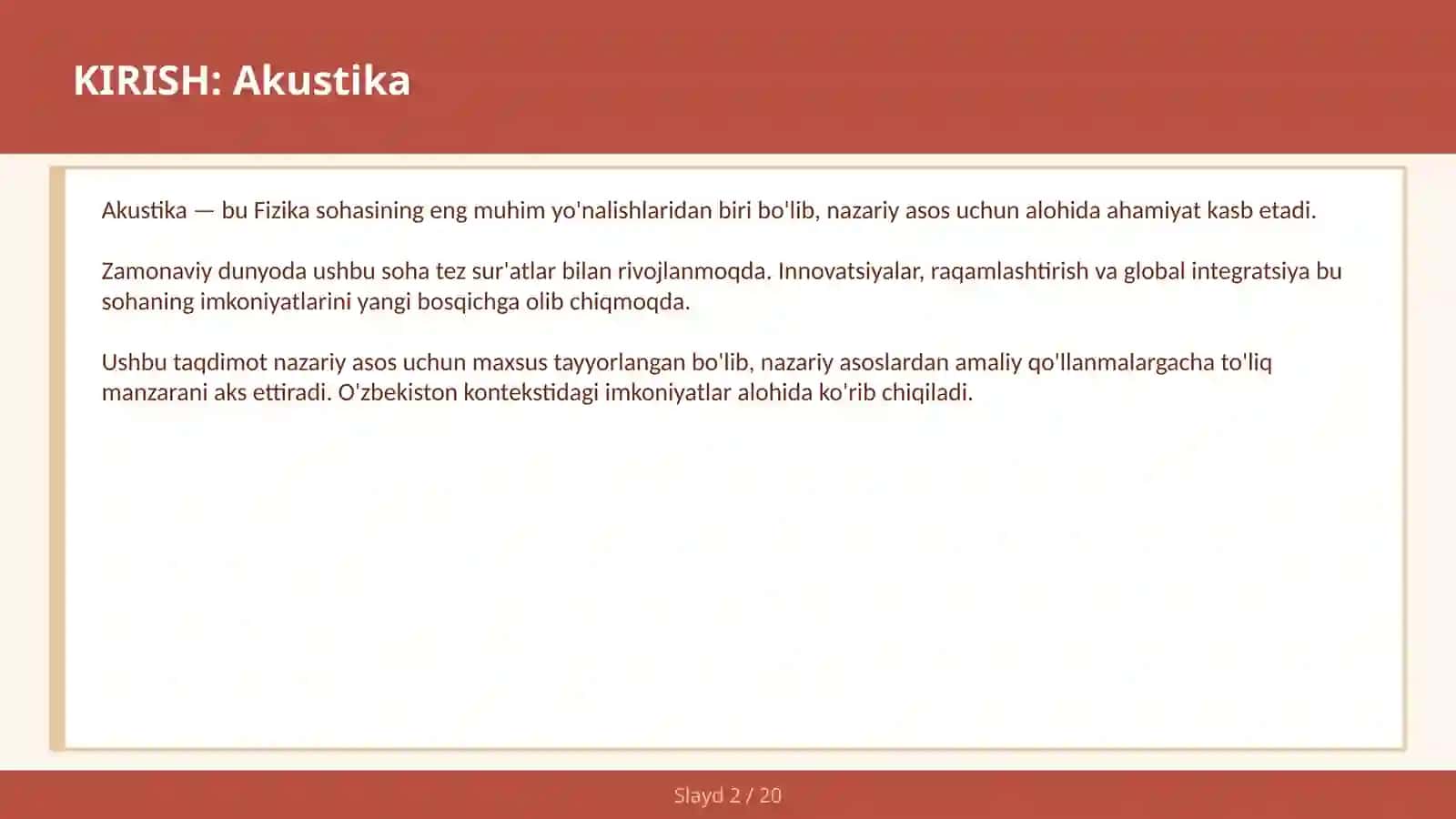 Akustika 2