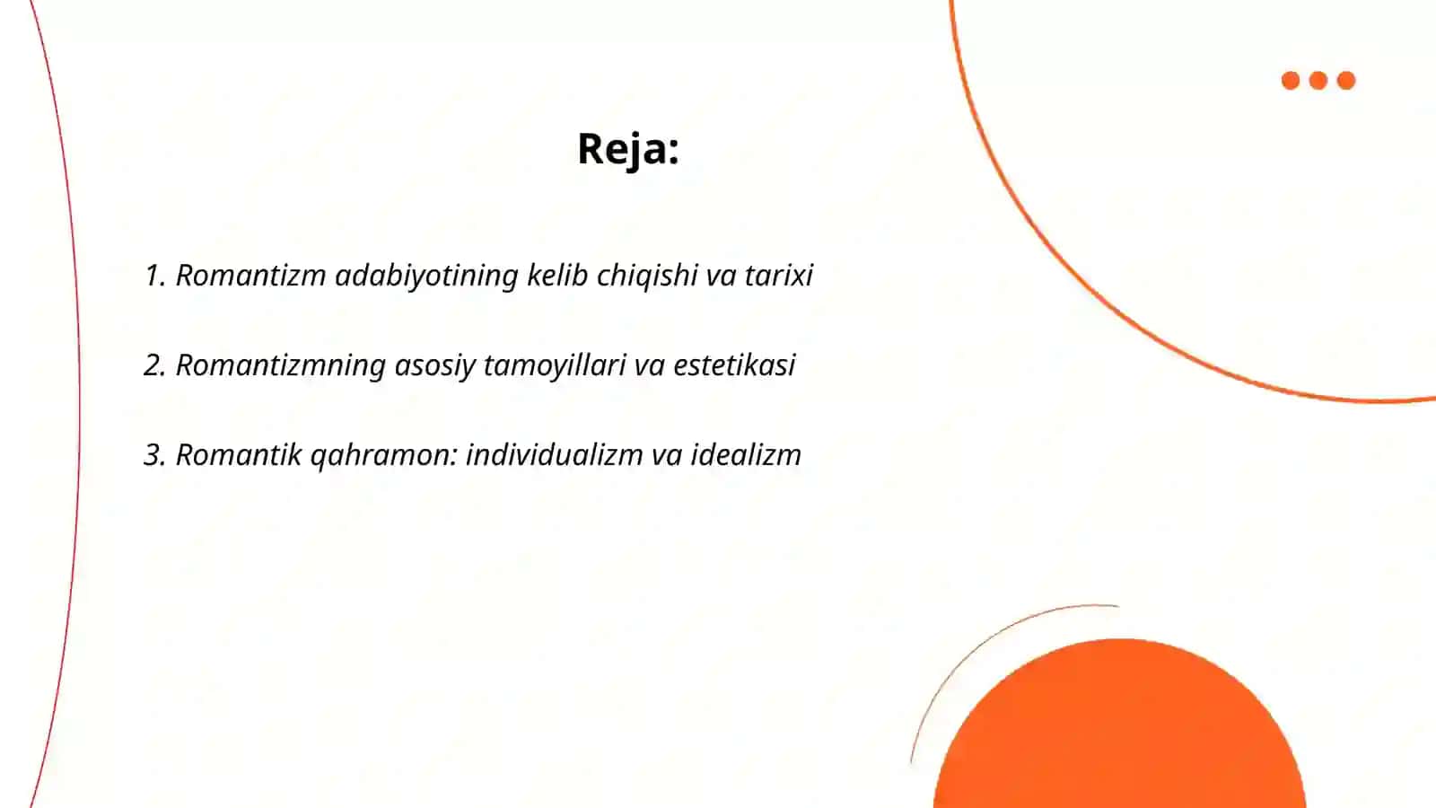 Romantizim adabiyoti 2