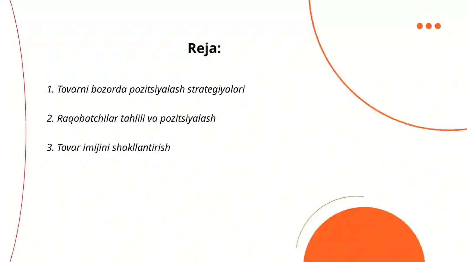 Tovarni bozorda pozitsiyalashtirish 2