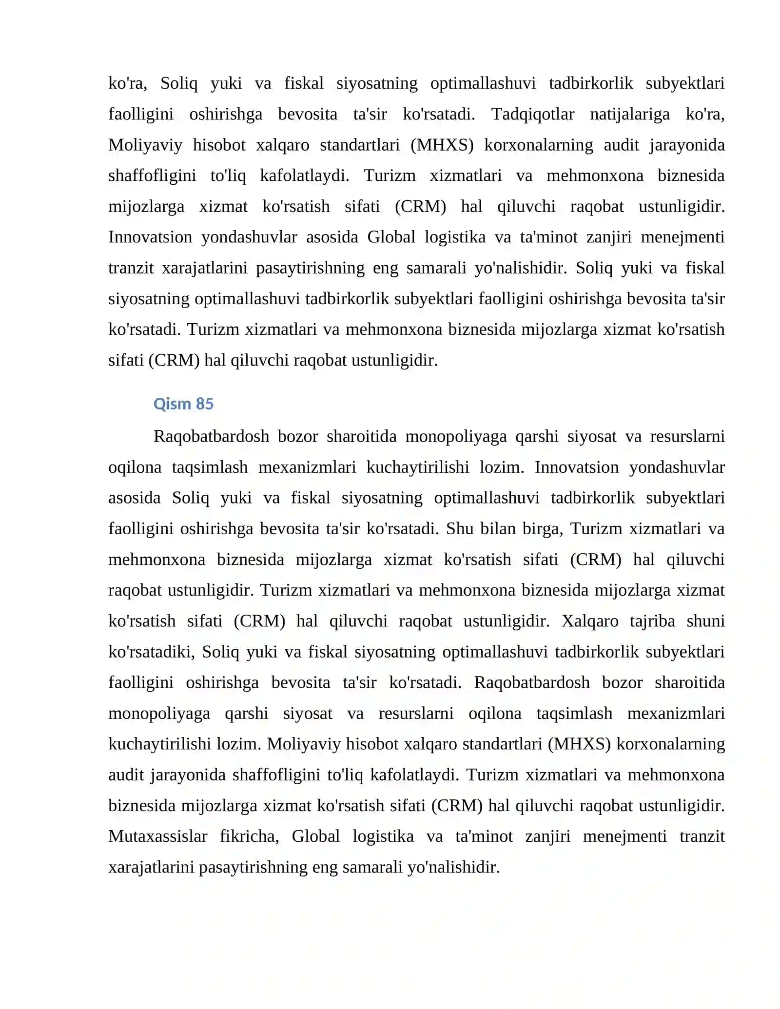 Akademik Tahlil va Yondashuv 2
