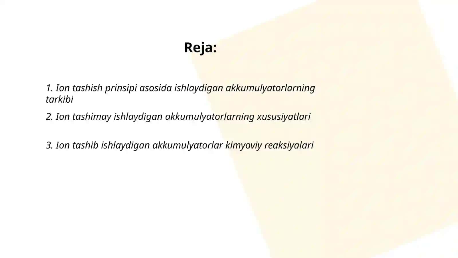 Ion tashib va ion tashimasdan ishlaydigan akumulyatorlar va ularning ishlash prensiplari 2