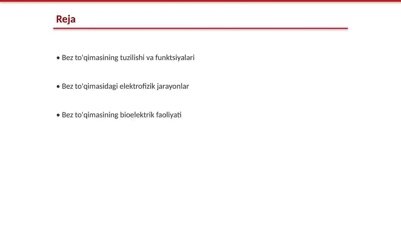 Bez to'qimasining elektrofizilogiyasi 2
