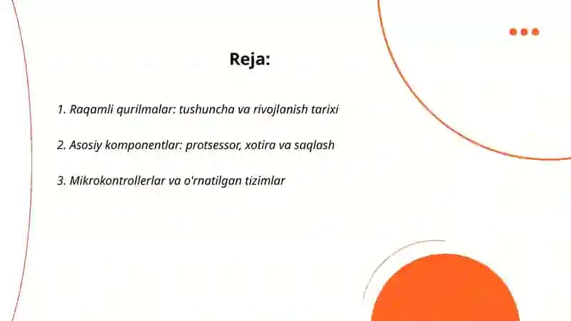 Raqamli qurilmalar 2