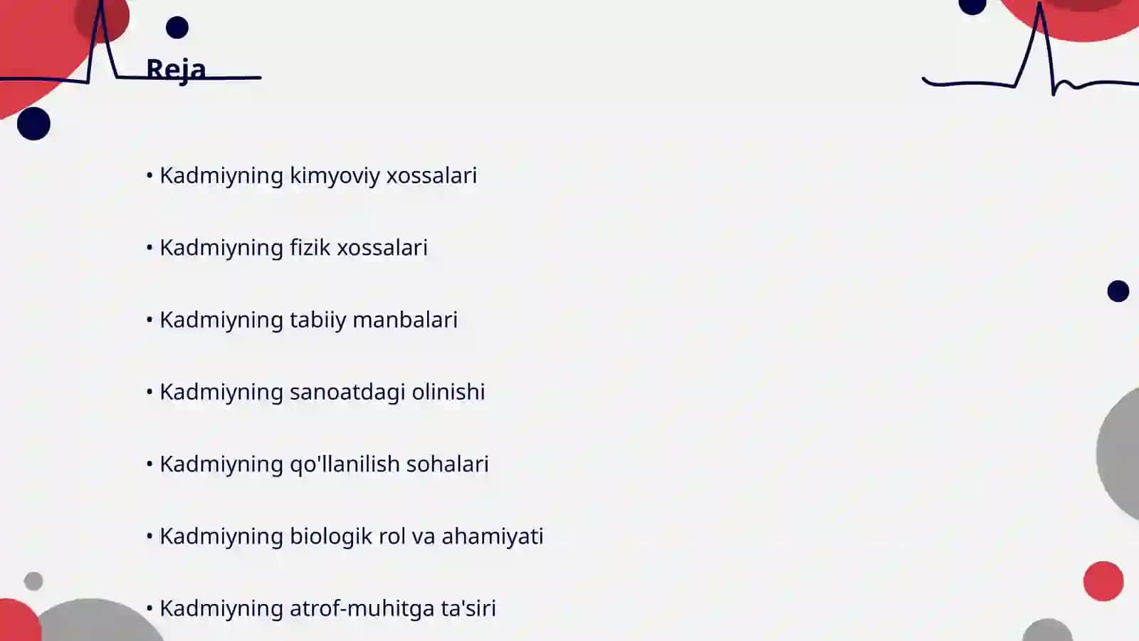 Kadmiyning olinishi va xossalari 2