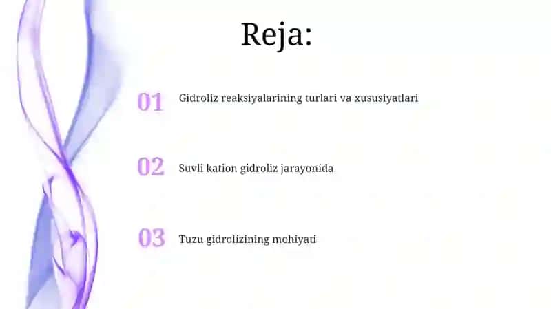 Tuzu gidrolizining mohiyati 2