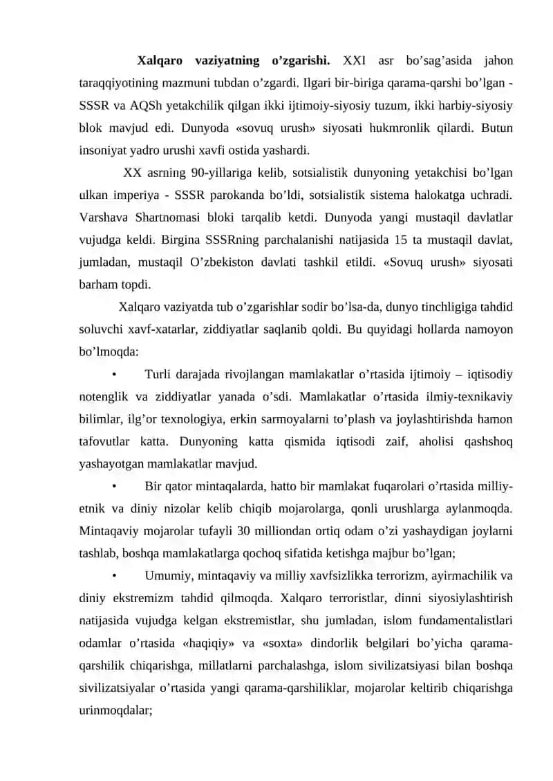 SIYOSIY-HUQUQIY SOHADAGI USTUVOR HALQARO REYTINGLAR VA ULARGA O‘ZBEKISTONNING INTEGRATSIYALASHUVI. 2