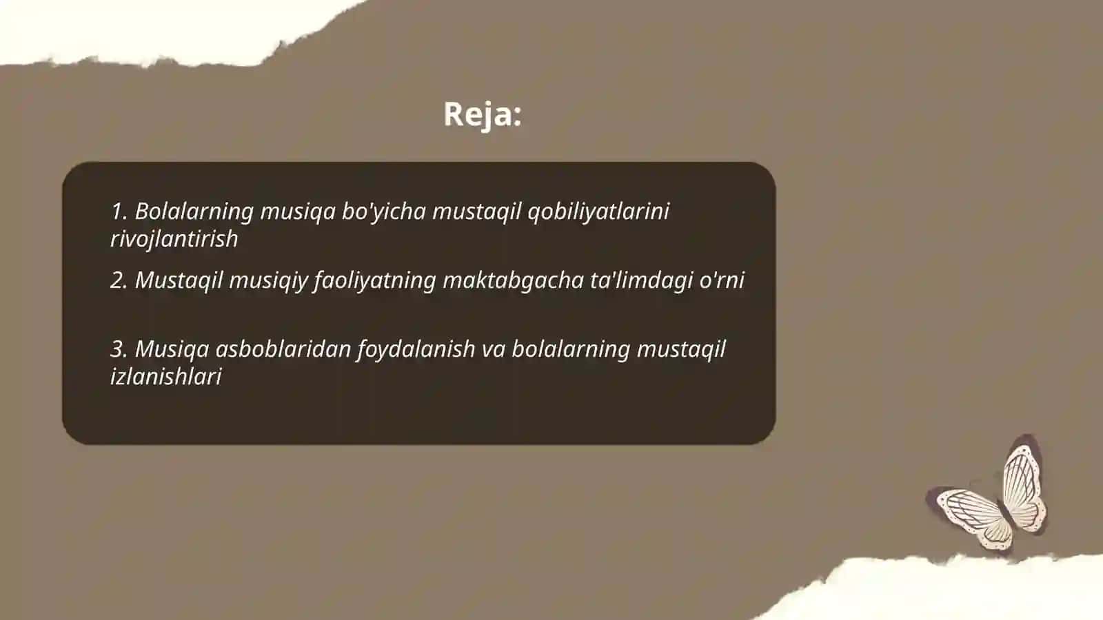 Maktabgacha ta'limda Bolalarning mustaqil musiqiy faoliyati va unga rahbarlik qilish 2