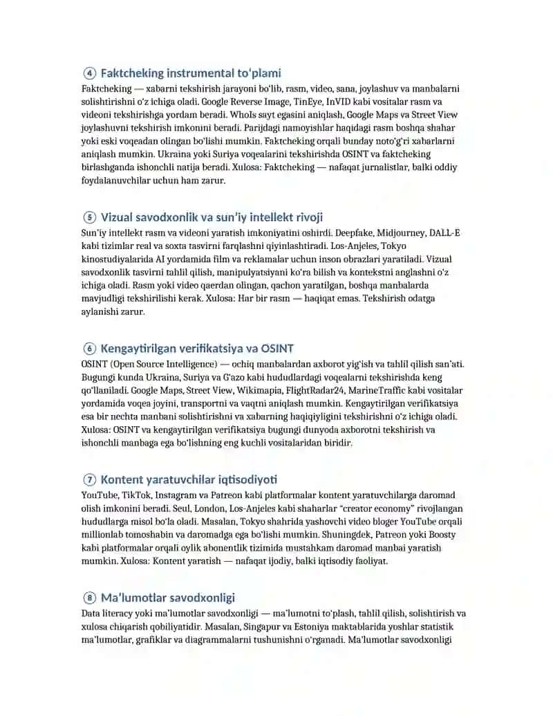 Axborot Konspekti (①–⑮) 2