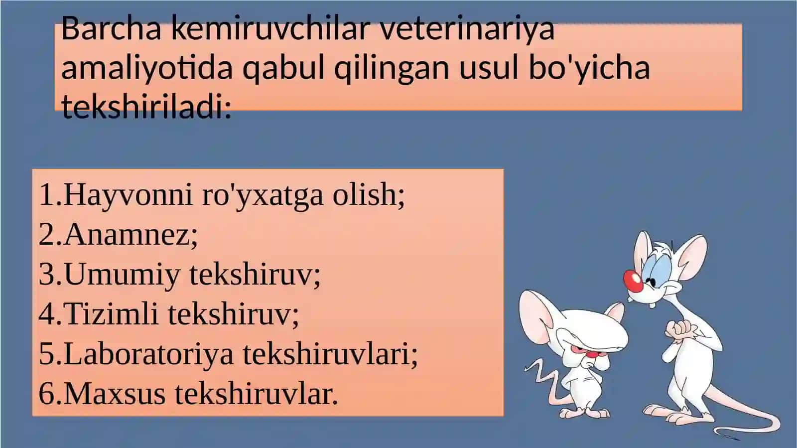 Kemiruvchilarni klinik tekshirish rejasi 2