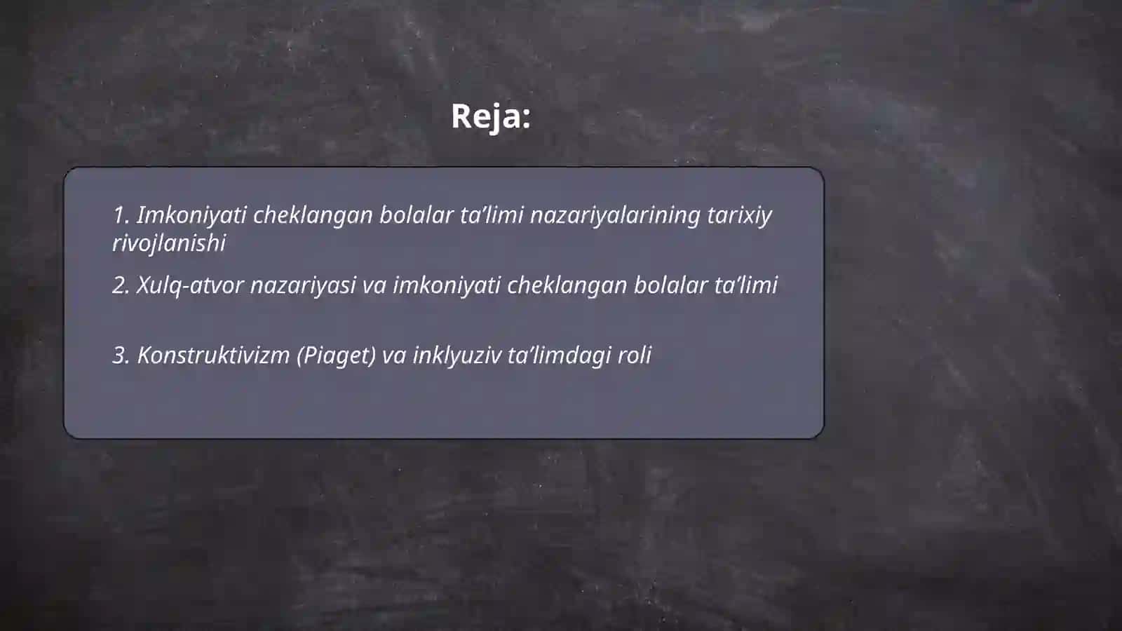 Imkoniyati cheklangan bolalar taʼlimiga oid pedagogik nazariyalar va ularning inklyuziv taʼlimdagi oʻrni 2