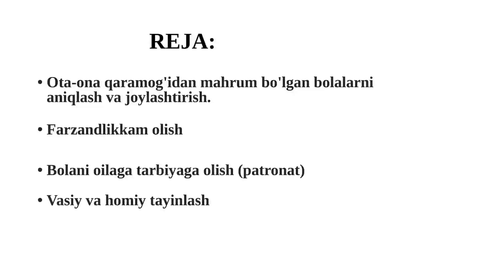 Ota-ona qaramoq'idan mahrum bo'lgan bolalar 2