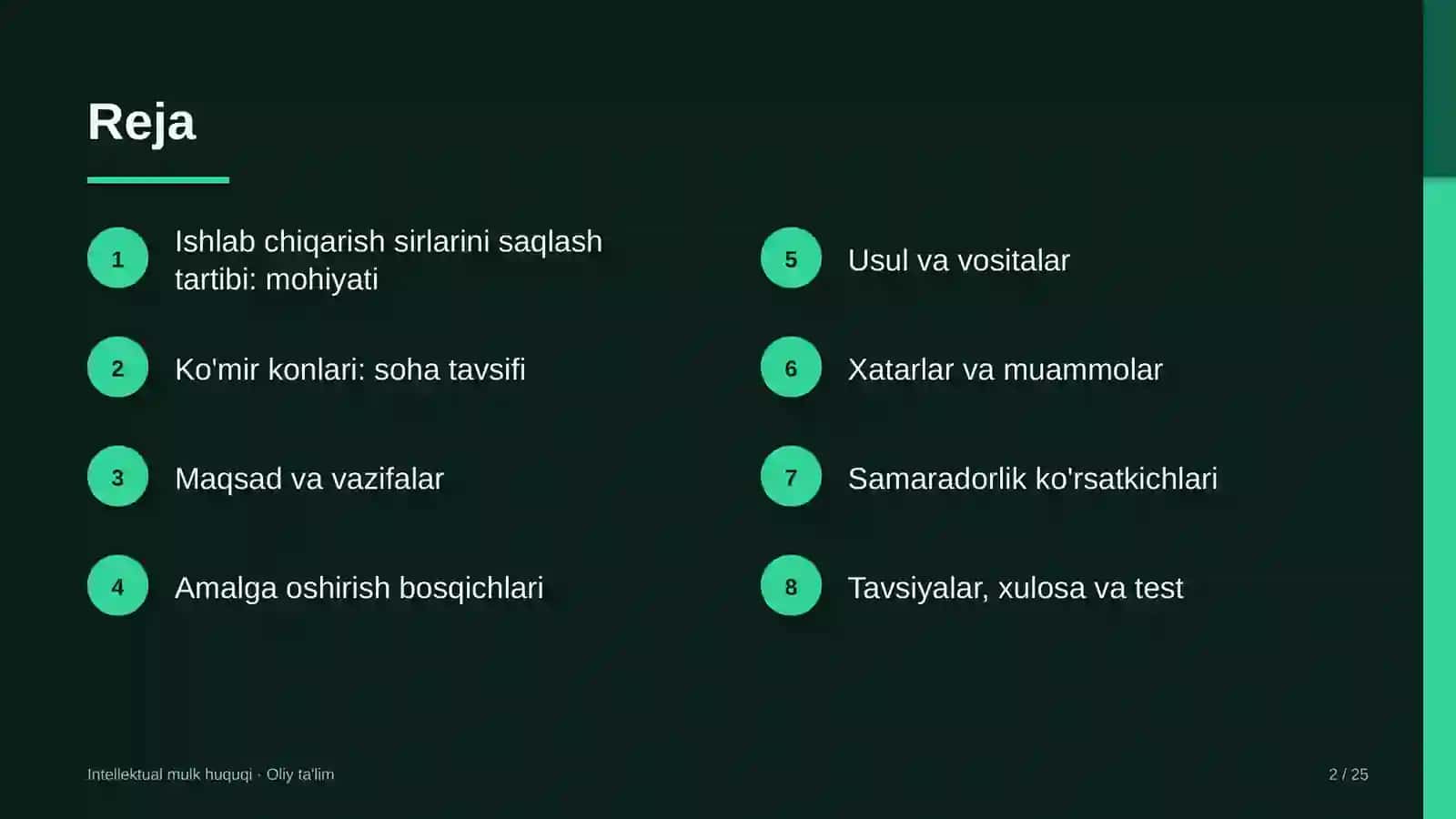 Ko'mir konlarida ishlab chiqarish sirlarini saqlash tartibi 2